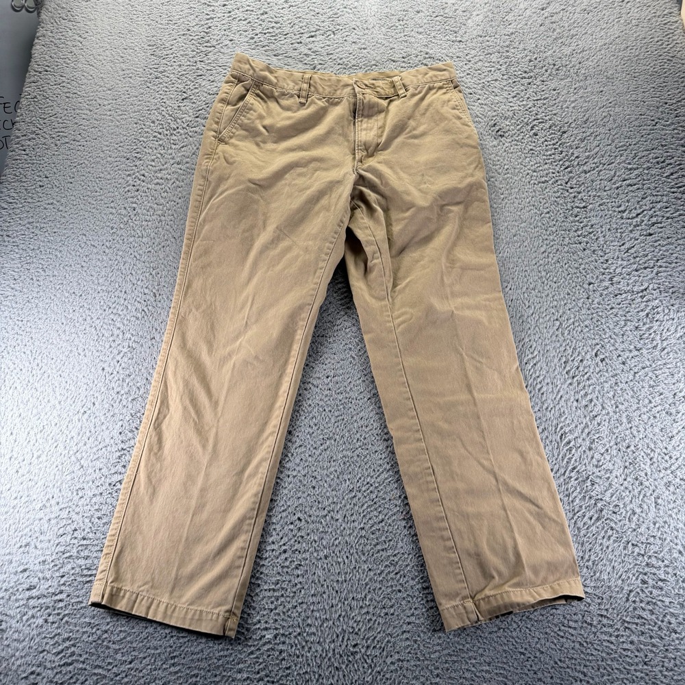 Sonoma Goods for Life Pant Mens 32x30 Brown Cotton Khakis Straight Workwear